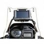 GPS mounting adapter on the instrument panel of BMW R1200GS