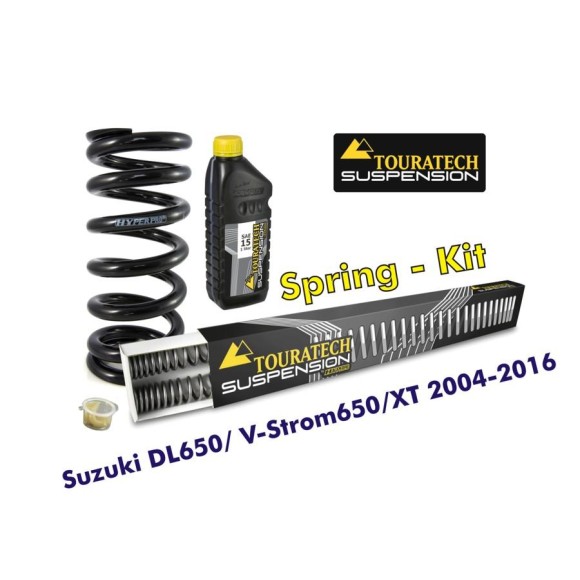 Progressive exchange springs for fork and shock absorber tube Suzuki DL 650/V-Strom 650/XT 2004-2016