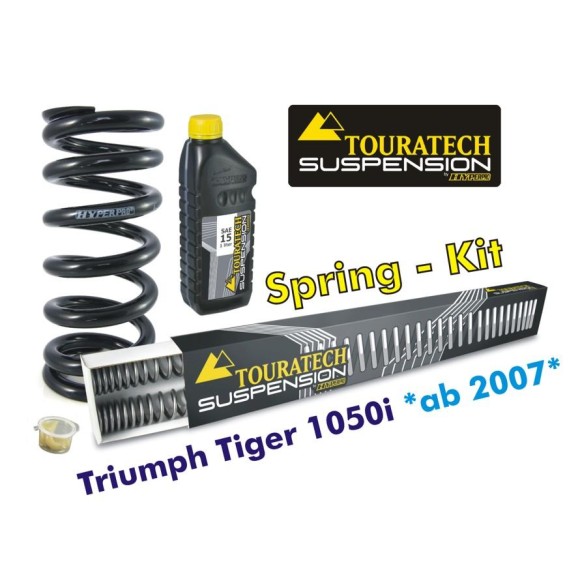 Hyperpro progressive exchange springs for fork and shock absorber tube, Triumph Tiger 1050i *from year 2007*
