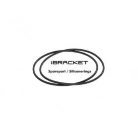 iBracket Pieza de recambio Silicon anillos (2 piezas) - Negro