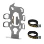 ZEGA Pro2 bottle holder-double with 2x Touratech aluminum bottle 0.6 liters