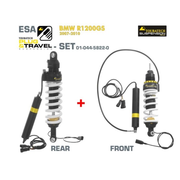 SET Touratech Suspension Plug & Travel ESA para BMW R1200GS /ADV (2007-2010)