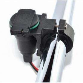 Toma de mechero con soporte para manillar 22-28 mm