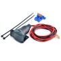 Cigarette lighter socket with 22-28 mm handlebar bracket
