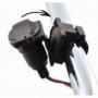 Cigarette lighter socket with 22-28 mm handlebar bracket