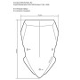 Windscreen, L, transparent, for Ducati Multistrada 1200 from 2015 onwards, 950