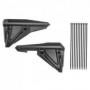 Mudguards for passenger footrests on BMW R1250GS / R1250GS ADV / R1200GS (LC) / R1200GS LC ADV