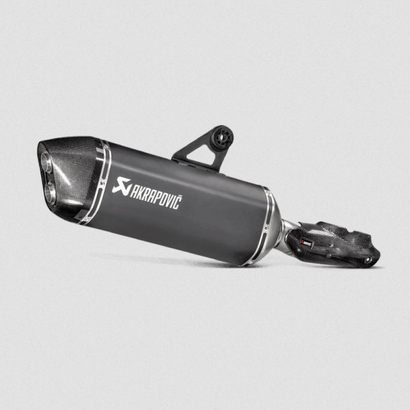 Akrapovic slip-on exhaust, Titan, black for BMW R1200GS (LC) / R1200GS Adventure (LC) from 2017 / R1250GS Adventure