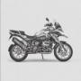 Akrapovic slip-on exhaust, Titan, black for BMW R1200GS (LC) / R1200GS Adventure (LC) from 2017 / R1250GS Adventure