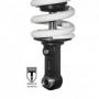 Black-T Highend shock absorber tube for BMW R nineT from 2014 onwards