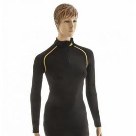 Camiseta interior Touratech "Primero Alpine" de manga larga para mujer - Negro