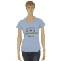Adventure Equipment T-shirt, women's, light blue
