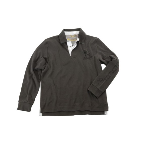 Adventure Dark Sand" rugby polo shirt