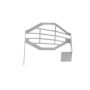 Additional headlamp protector LED natural anodized aluminum