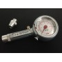 Tire pressure monitor with straight connection, 90º connection and relief valve