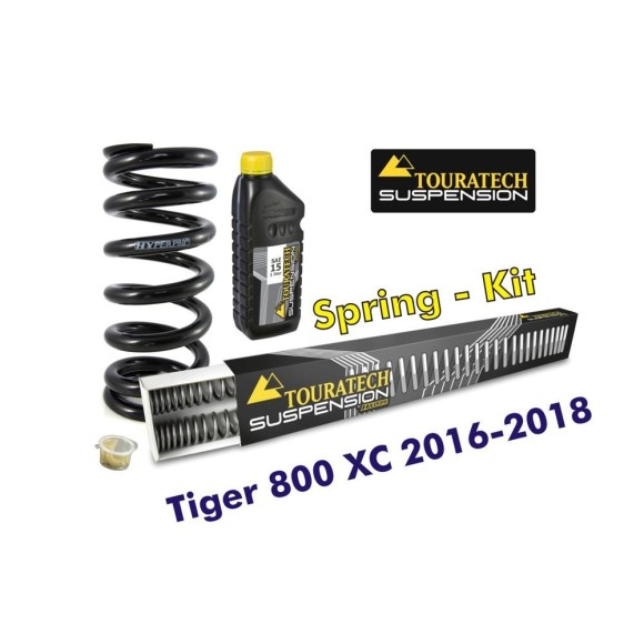 Resortes progresivos de intercambio para horquilla y tubo amortiguador, Tiger 800 XC / XCx / XCa 2016-2018 muelles de intercambi