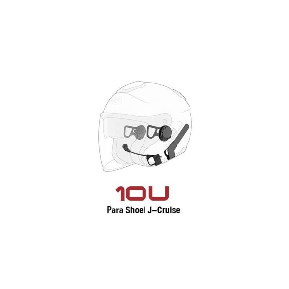 Motorcycle intercom SENA 10U - with remote control for full-face helmets SHOEI J-CRUISE