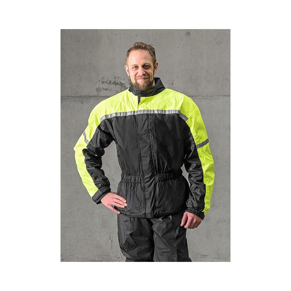 Waterproof raincoat jacket in black - Tienda MotoCenter