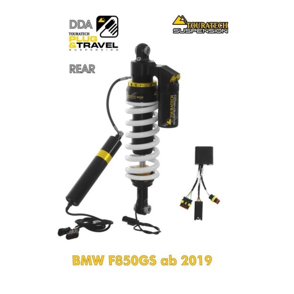 Rear shock absorber from Touratech Suspension for BMW F850GS from 2018 DDA / Plug & Travel