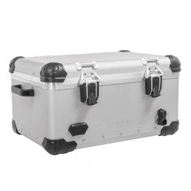 Baúl Trasero Zega Evo XXL para 2 cascos - Anodizado Plata