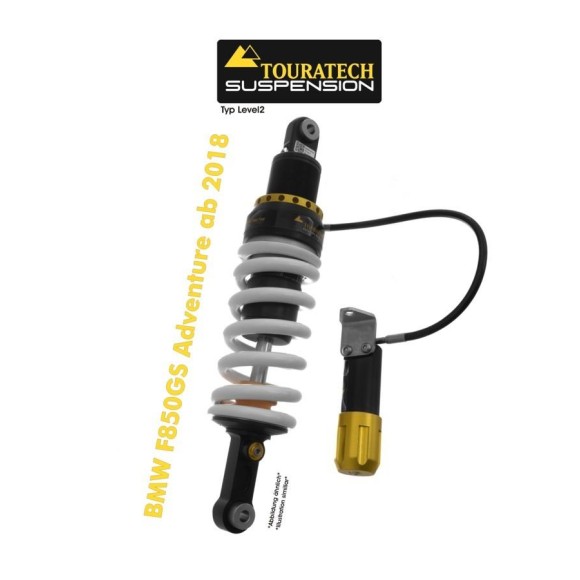 Touratech Tubo amortiguador de la suspensión para BMW F850GS Adventure de 2018 tipo Level2