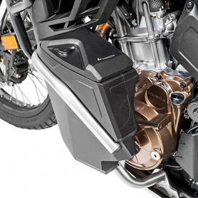 Toolbox with Left Engine Protection Bar for Honda CRF 1100L Africa Twin / Adventure Sports - Stainless steel