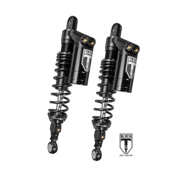 Black-T Stage3 Shock Absorber Set with Reservoir and Length Adjustment for Tirumph Speed Twin (2019-)