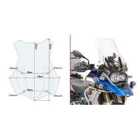 Cúpula Givi para BMW R1200GS LC/ LC Adv/ R1250GS LC/ LC Adv