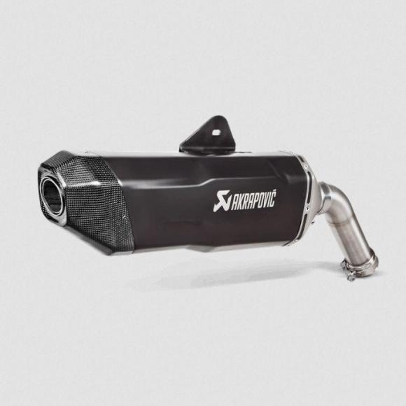 Escape Akrapovic slip-on, titanio, negro para BMW F850GS / Adventure y F750 GS de 2018