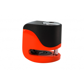 Candado disco moto KOVIX con alarma KS6 - Naranja Fluor