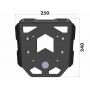 Black Minirack Trunk Bracket for Ducati Desert X Rally 2024 | Safe and Stylish