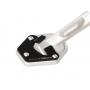 Silver/Black Side Stand Plate for Moto Guzzi Stelvio 2024 - Durable and Stable Base