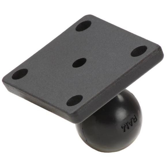 Rectangular base anchor with RAM® ball
