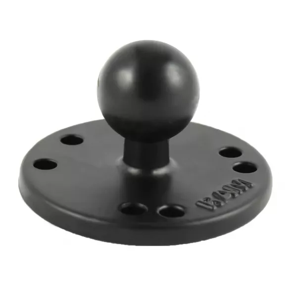 Plato redondo con bola RAM® - Anclaje base redonda 63 mm.
