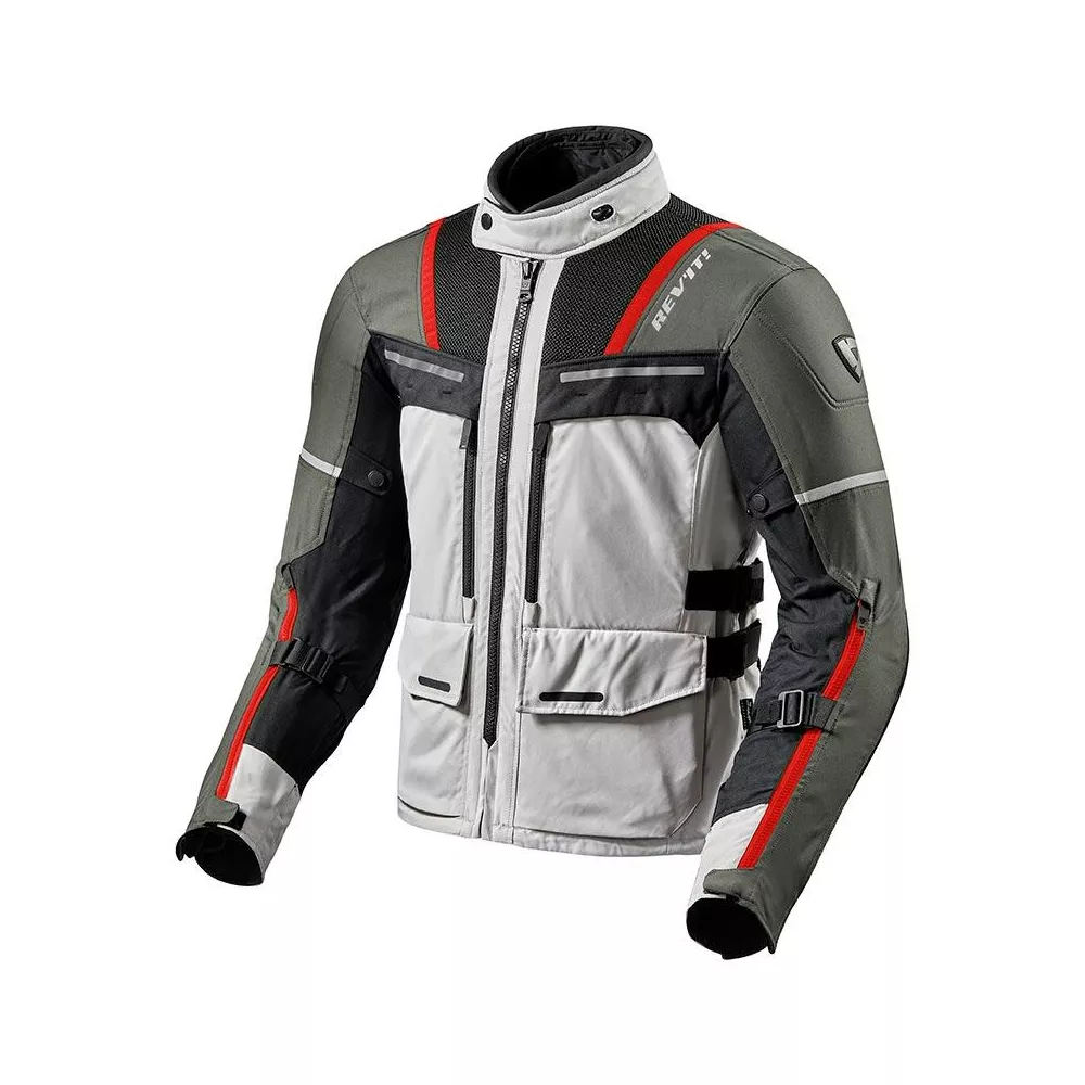 Chaqueta verano moto 4 estaciones con rejilla y chubasquero exterior.