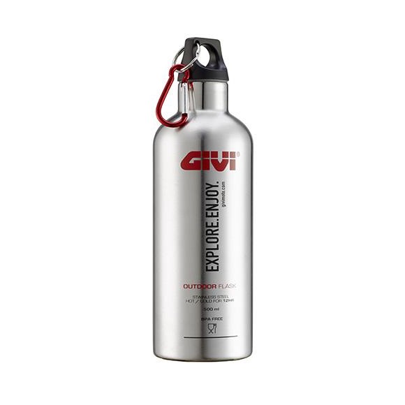 Stainless steel finished water bottle, 500 ml