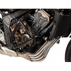 Solid Black Engine Protection Bars for Honda CB 650 R E-Clutch (2024-)