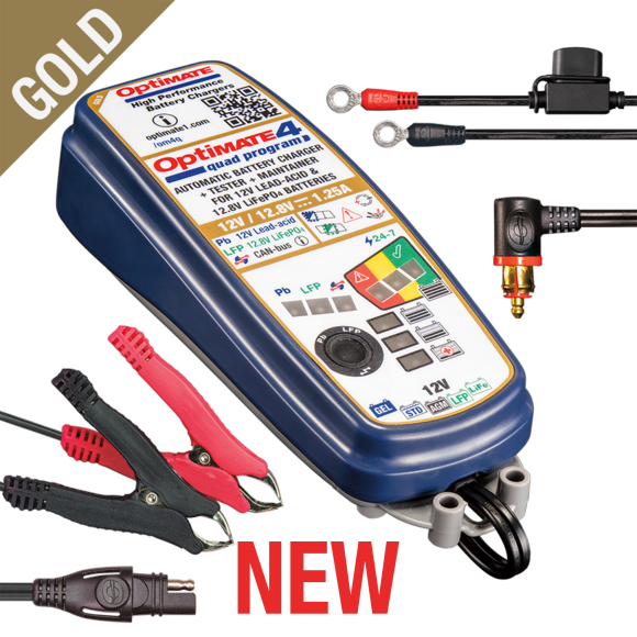 Optimate 4 Quad Program TM630-PR Can Bus Battery Maintainer Charger