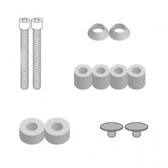 Kit especifico 8719KIT para el montaje portamaletas MONOKEY® Givi