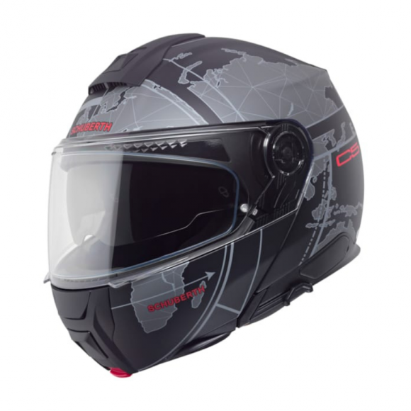 Casco Modular Schuberth C5 Globe Negro Mate-Gris