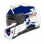 Casco Modular Schuberth C5 Globe Blanco-Azul – Seguridad y Tecnología Avanzada