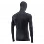Hooded thermal T-shirt SIXS TS2 DB | 4-season technical garment