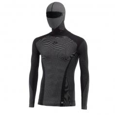 Hooded thermal T-shirt SIXS TS2 DB | 4-season technical garment