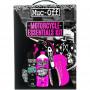Kit Mantenimiento Moto Muc-Off Essentials con accesorios