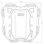 Portaequipaje Trasero Smartrack Hepco-Becker para Honda CB 650 R / E-Clutch (2024-)