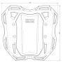Portaequipajes trasero smartrack negro para BMW R 12 G/S (2025-)