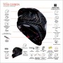 Casco Integral SMK Titan Carbon Mate