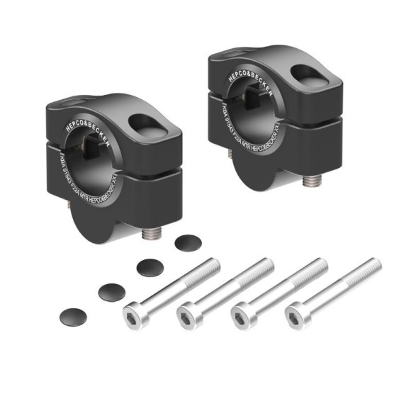 Elevadores de manillar para Honda NX 500 (2024 - ), 20 mm de alto. Hepco-Becker