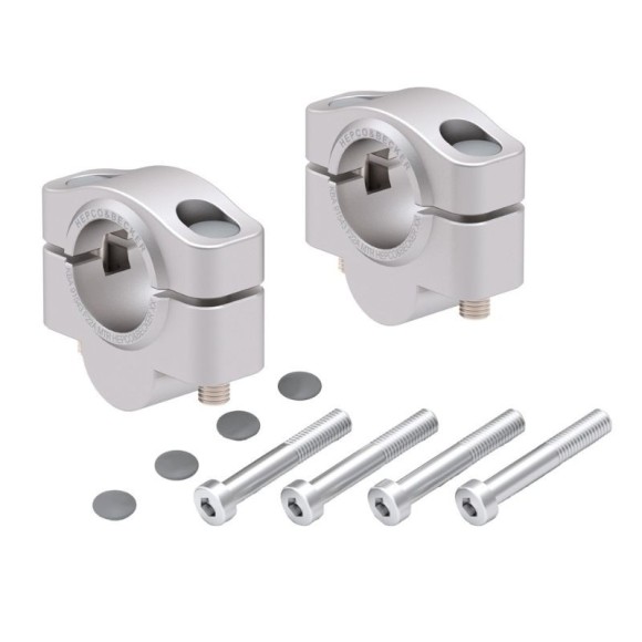 Elevadores de manillar para Honda NX 500 (2024 - ), 20 mm de alto. Hepco-Becker