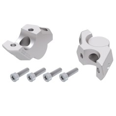 Elevadores de manillar BMW F 900 GS 30 mm + 25 mm | Plata | ABE y TÜV